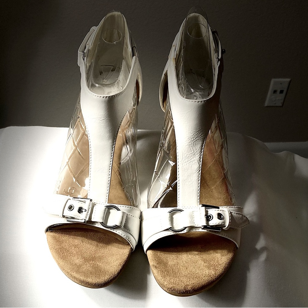 A2 by Aerosoles Lollipowp White Leather Heels (New)